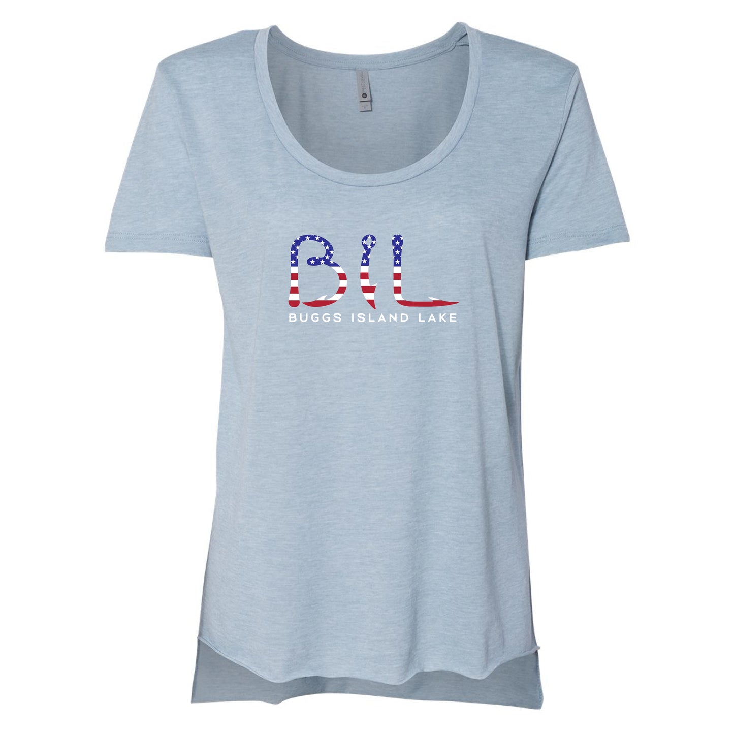 Buggs Island Lake - Women's Scoop Neck - America Logo