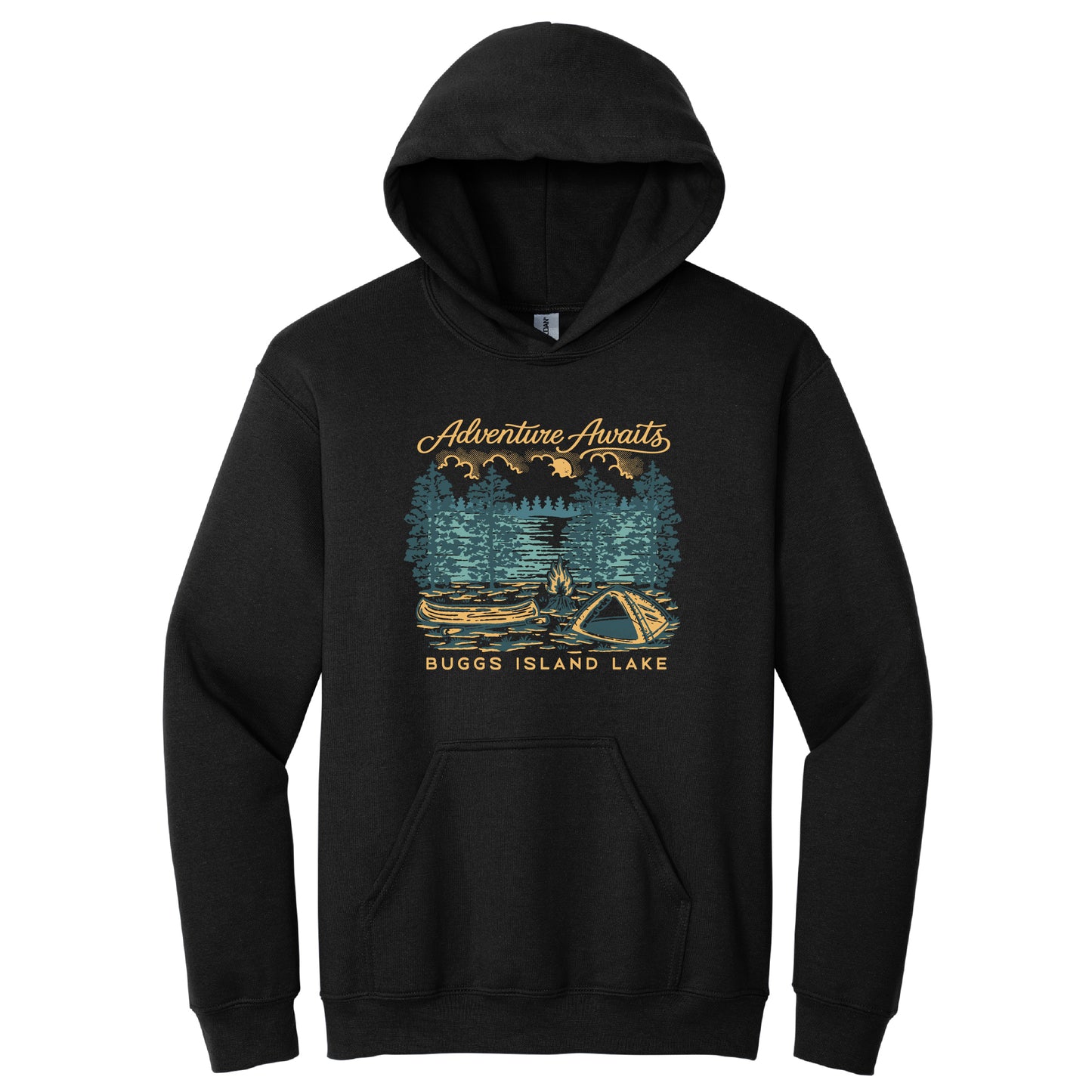 Adventure Awaits, Buggs Island Lake - Unisex Hooded Sweatshirt