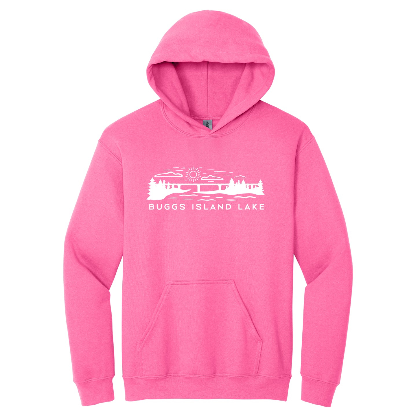The Bridge - Buggs Island Lake - Unisex Hooded Sweatshirt