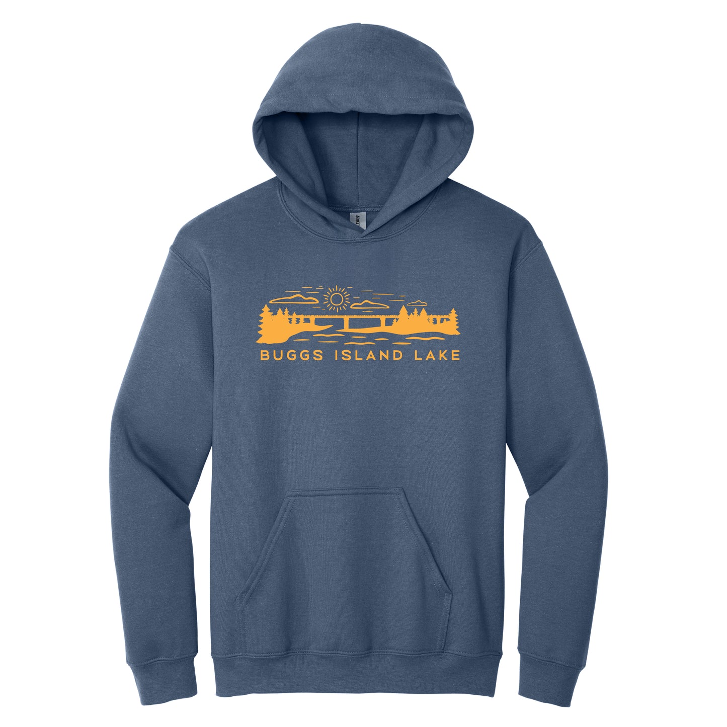 The Bridge - Buggs Island Lake - Unisex Hooded Sweatshirt