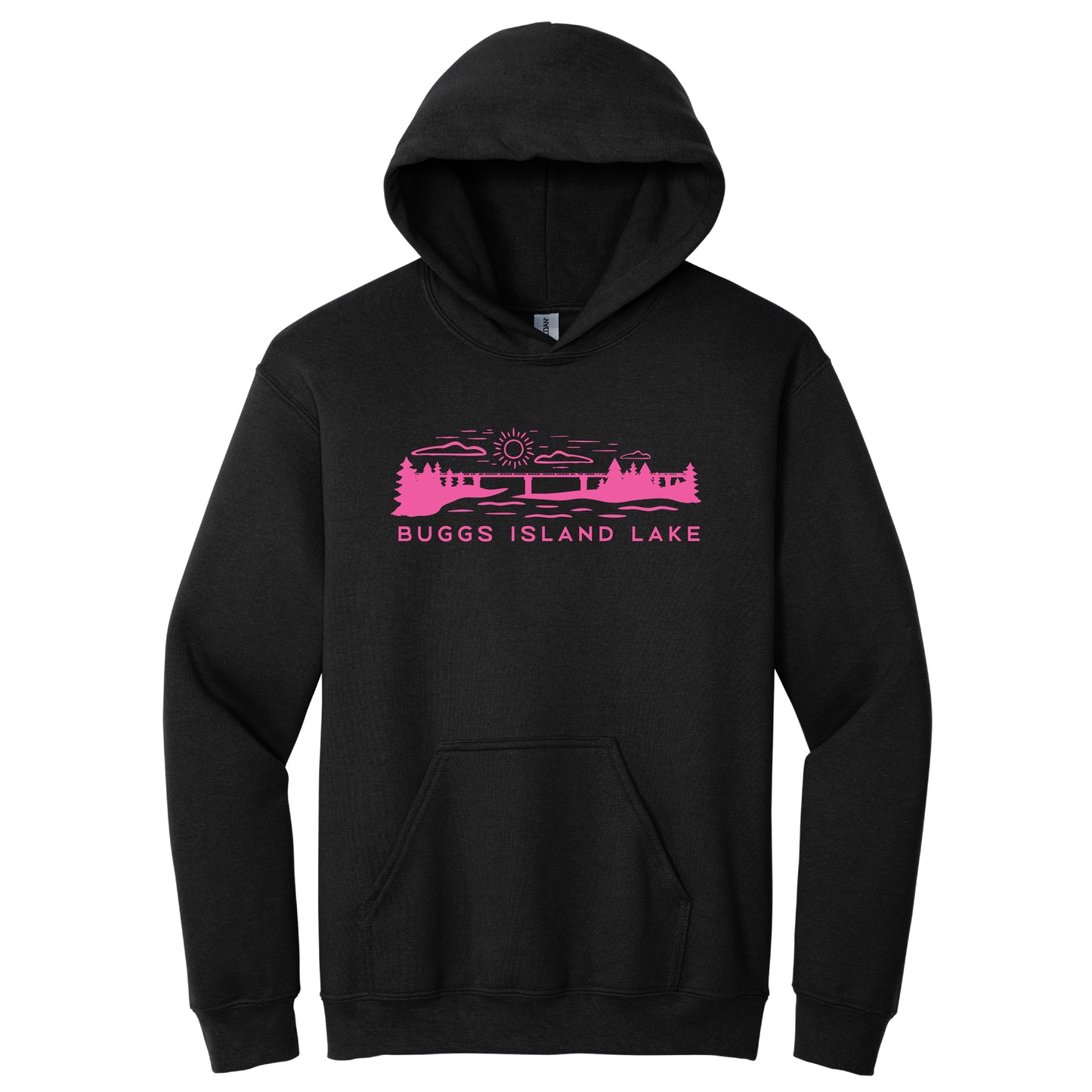 The Bridge - Buggs Island Lake - Unisex Hooded Sweatshirt
