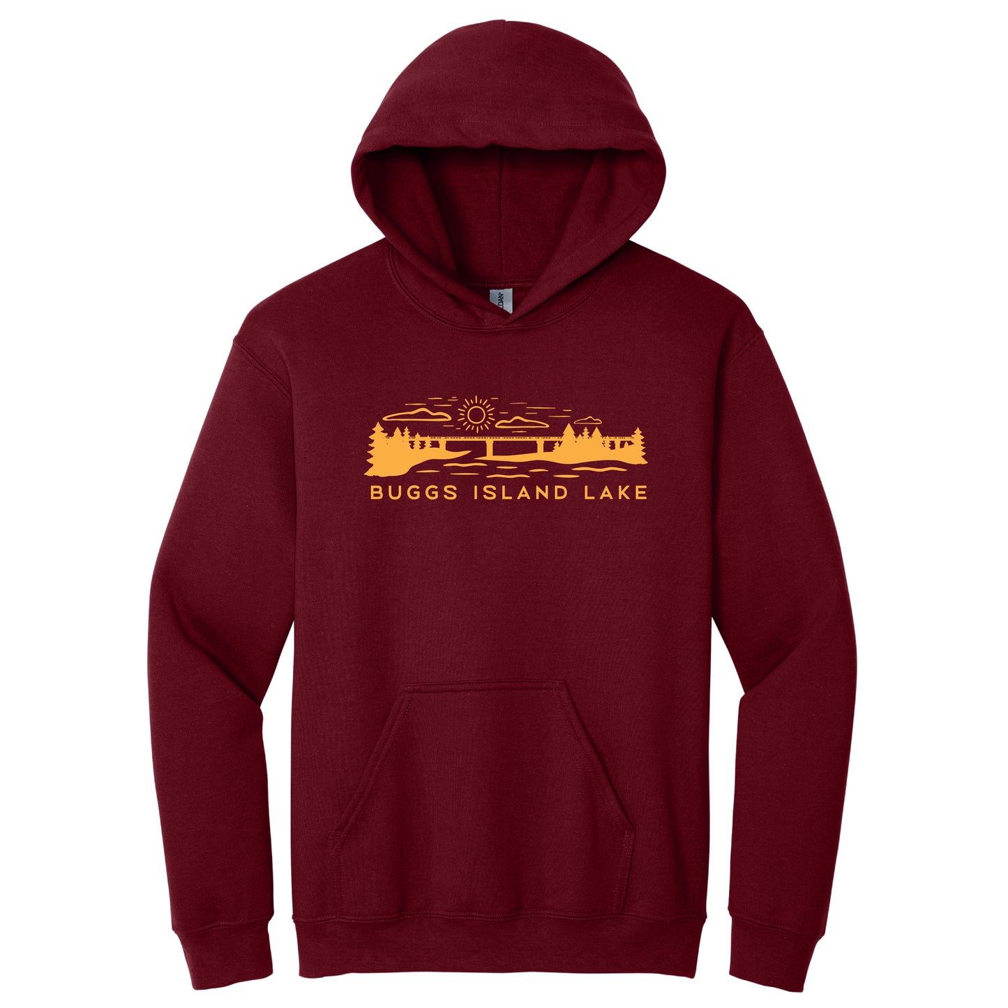 The Bridge - Buggs Island Lake - Unisex Hooded Sweatshirt
