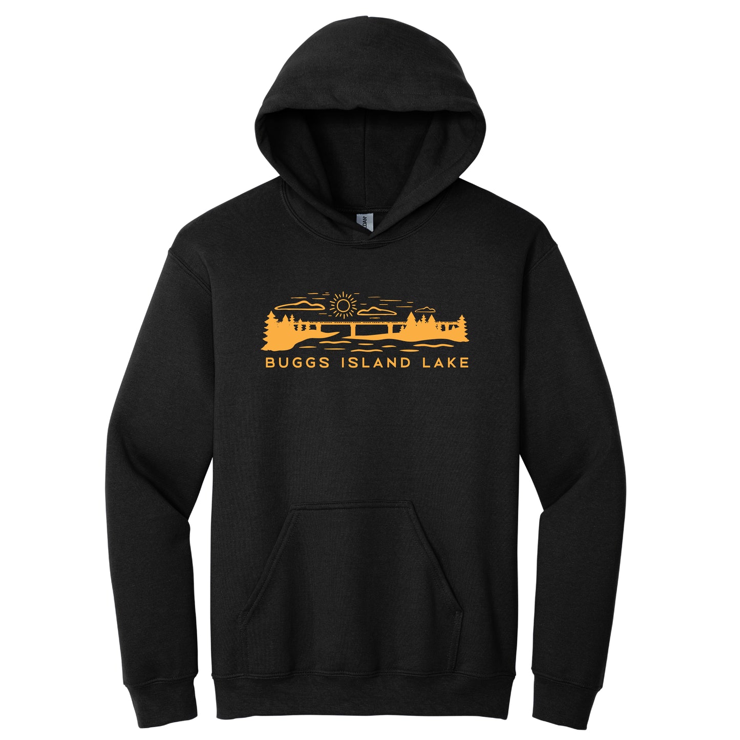 The Bridge - Buggs Island Lake - Unisex Hooded Sweatshirt