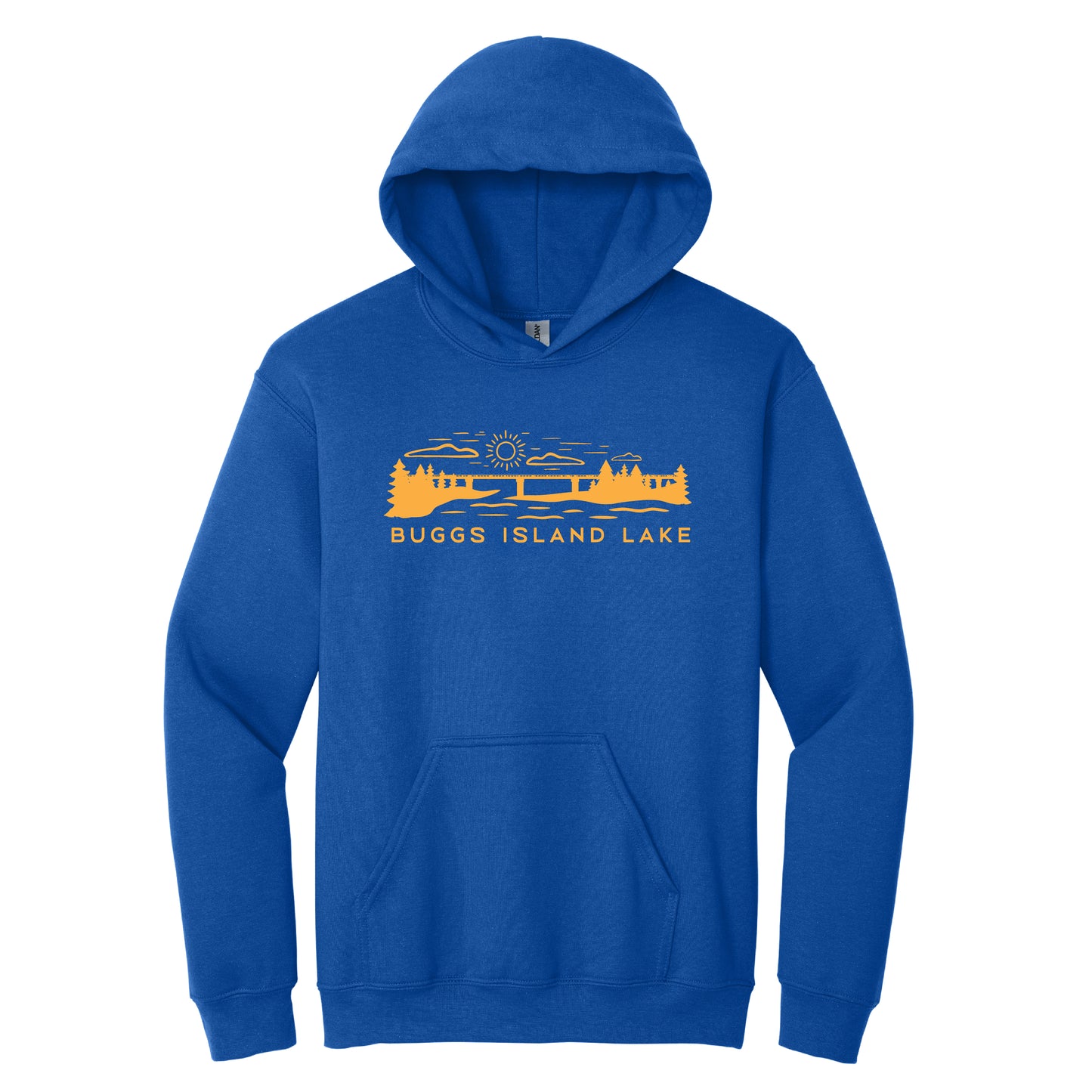 The Bridge - Buggs Island Lake - Unisex Hooded Sweatshirt