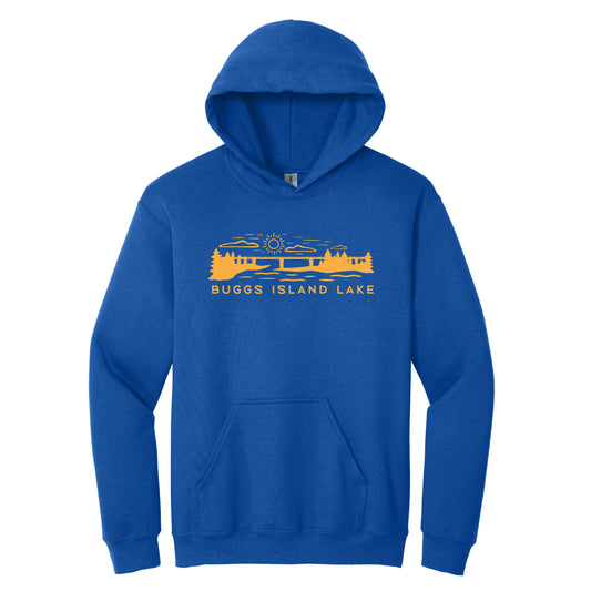 The Bridge - Buggs Island Lake - Unisex Hooded Sweatshirt