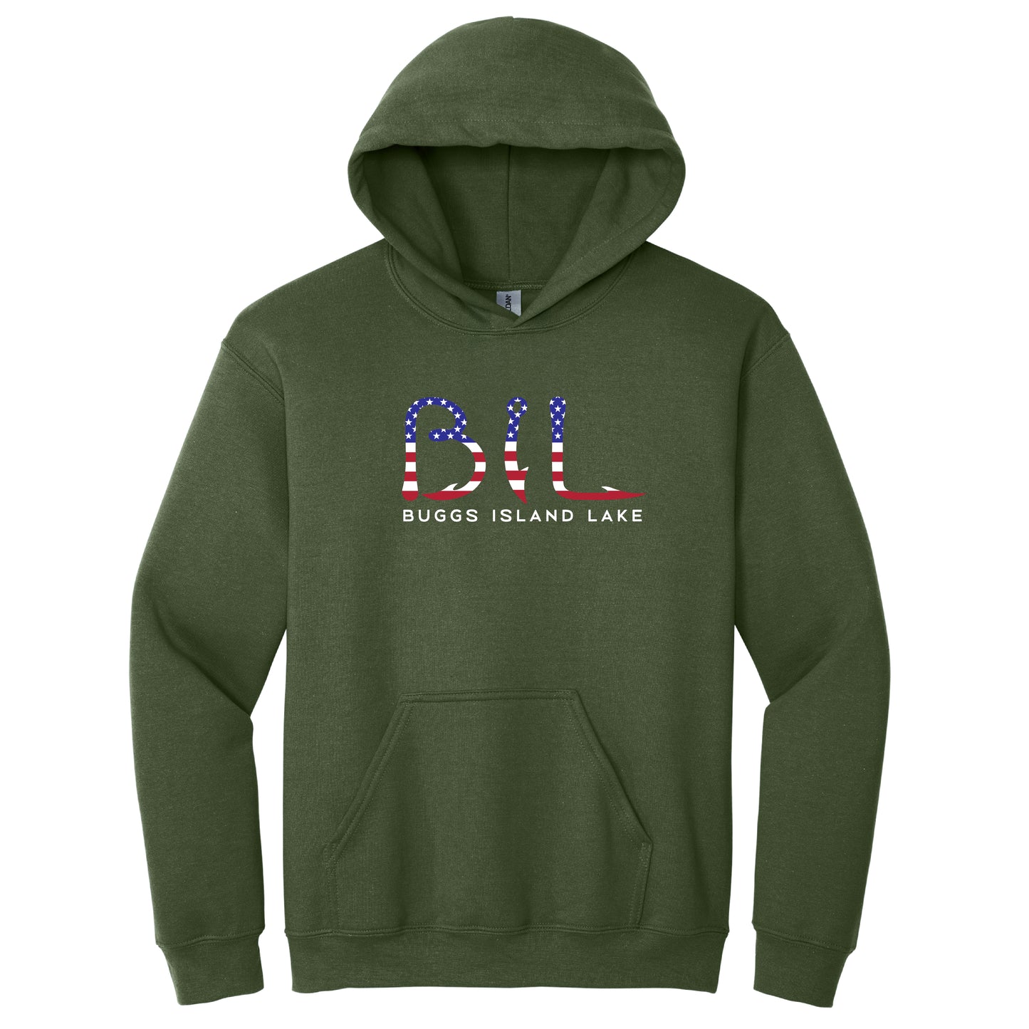 Buggs Island Lake - America BIL Logo Hooded Sweatshirt