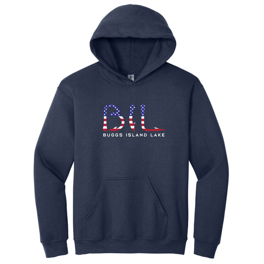 Buggs Island Lake - America BIL Logo Hooded Sweatshirt