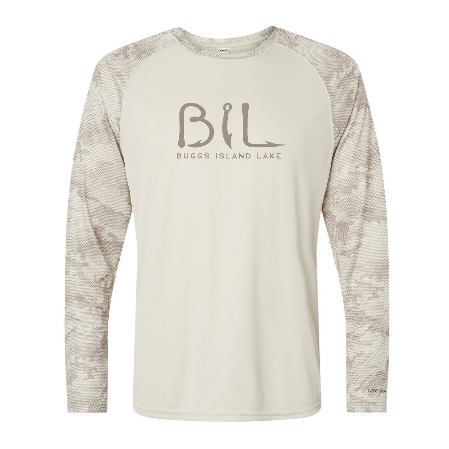Buggs Island Lake - Unisex Performance Camo Sleeve Logo Tee