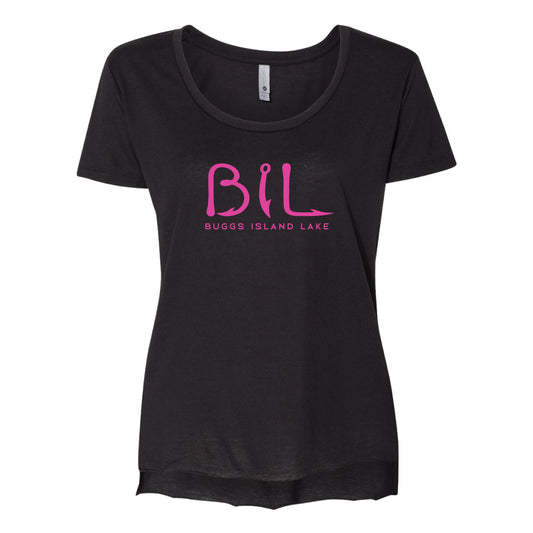 Buggs Island Lake - Women's Scoop Neck Logo T-Shirt
