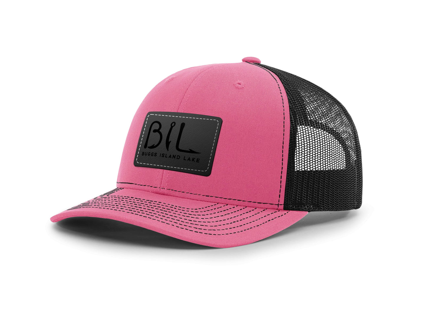 Buggs Island Lake Black Patch - Snapback Trucker Cap