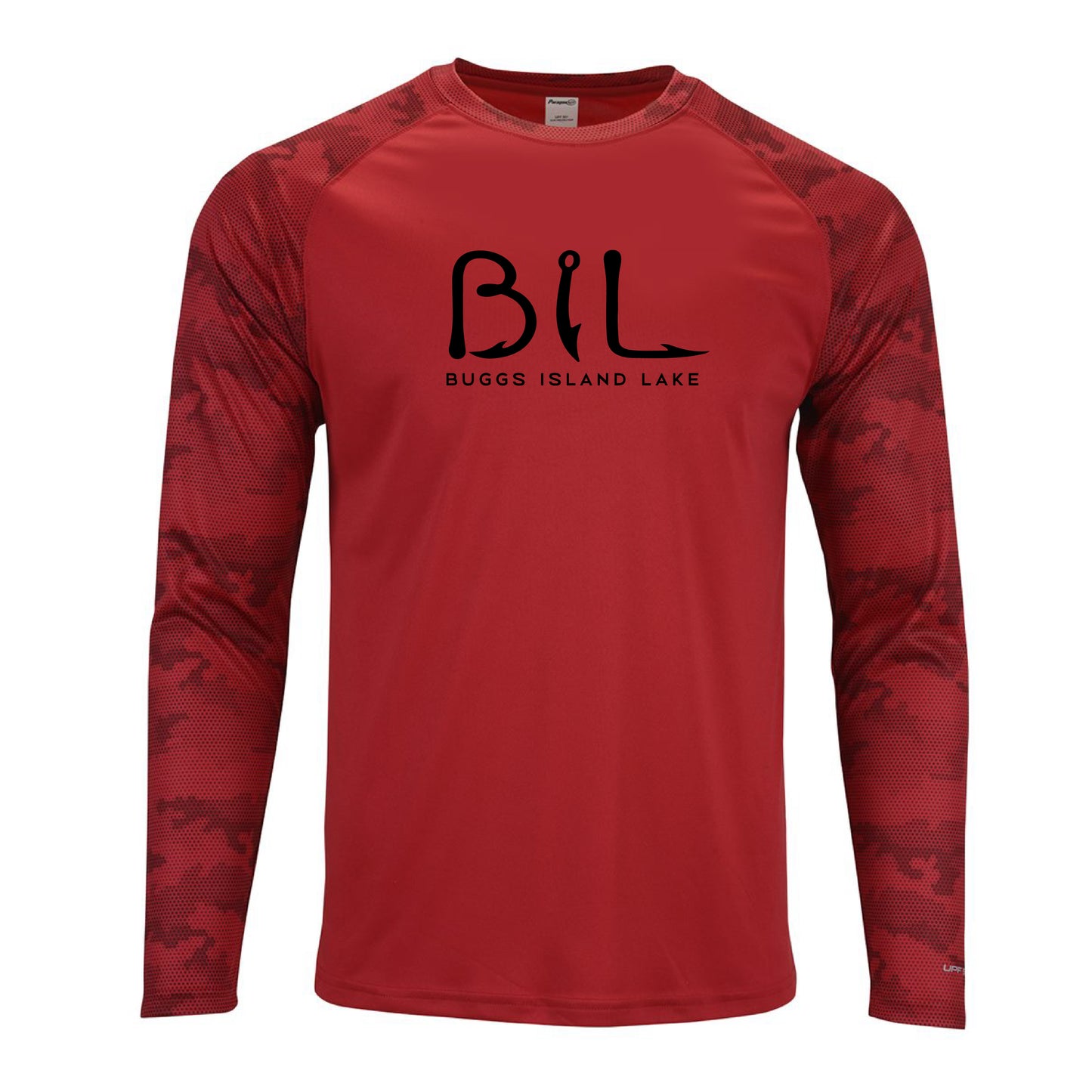 Buggs Island Lake - Unisex Performance Camo Sleeve Logo Tee