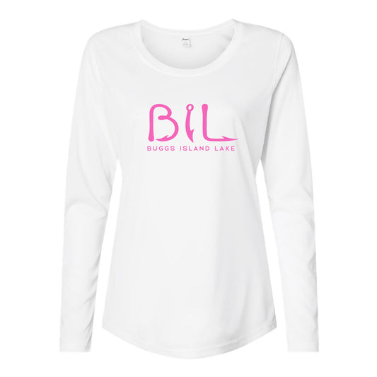 Buggs Island Lake - Women's Performance Long Sleeve Logo T-Shirt