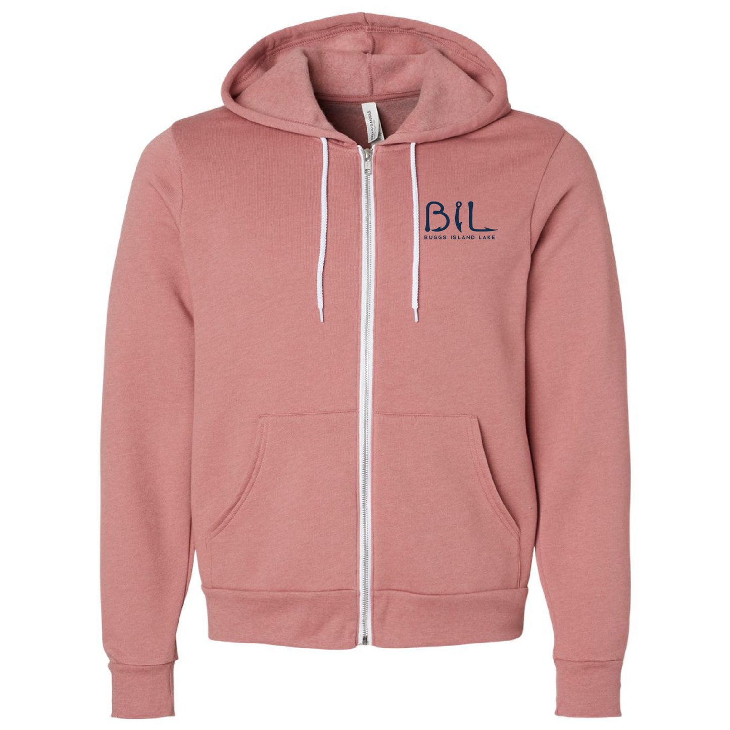 Buggs Island Lake Sunset - Premium Unisex Full-Zip Hoodie