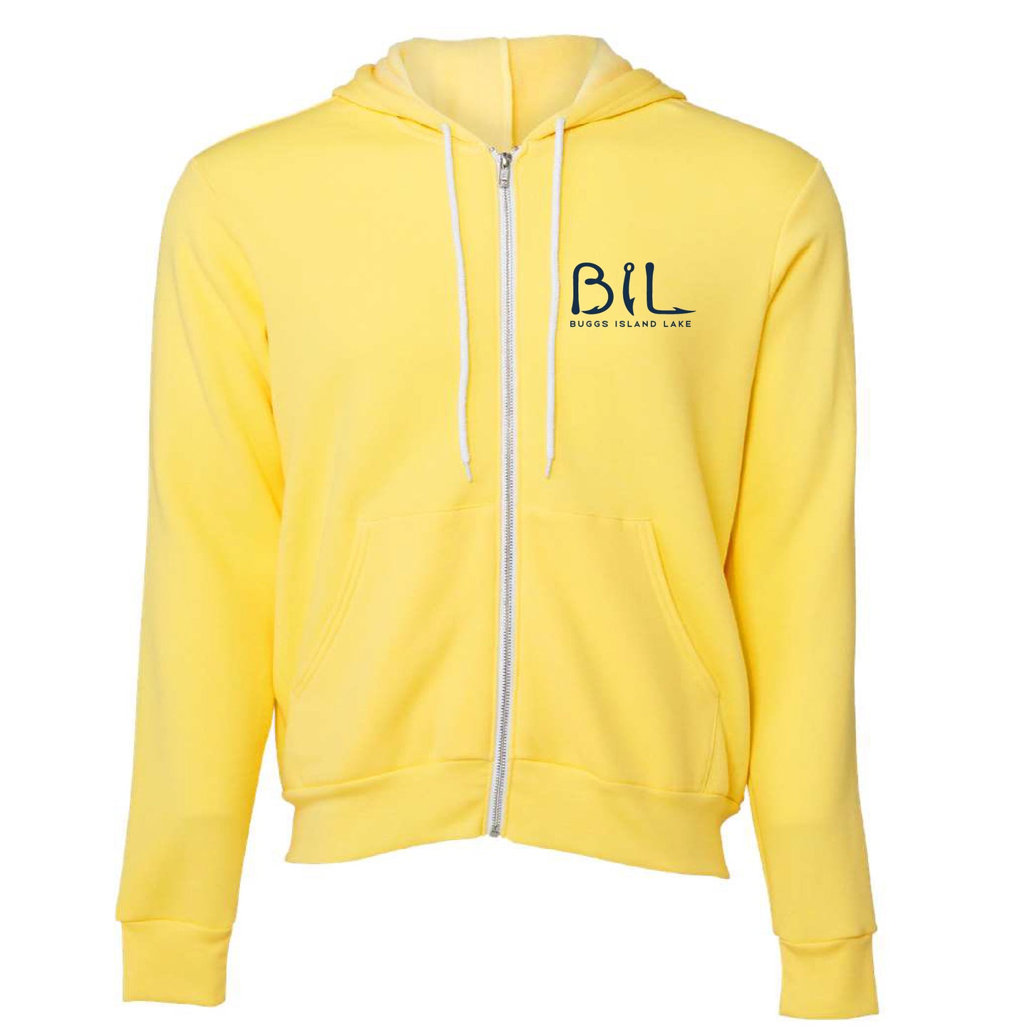 Buggs Island Lake Sunset - Premium Unisex Full-Zip Hoodie