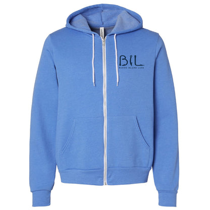 Buggs Island Lake Sunset - Premium Unisex Full-Zip Hoodie