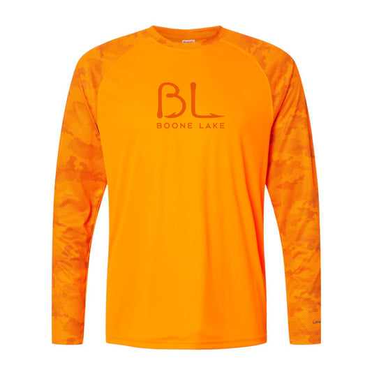 Boone Lake Edition - Unisex Performance Camo Sleeve Logo Tee