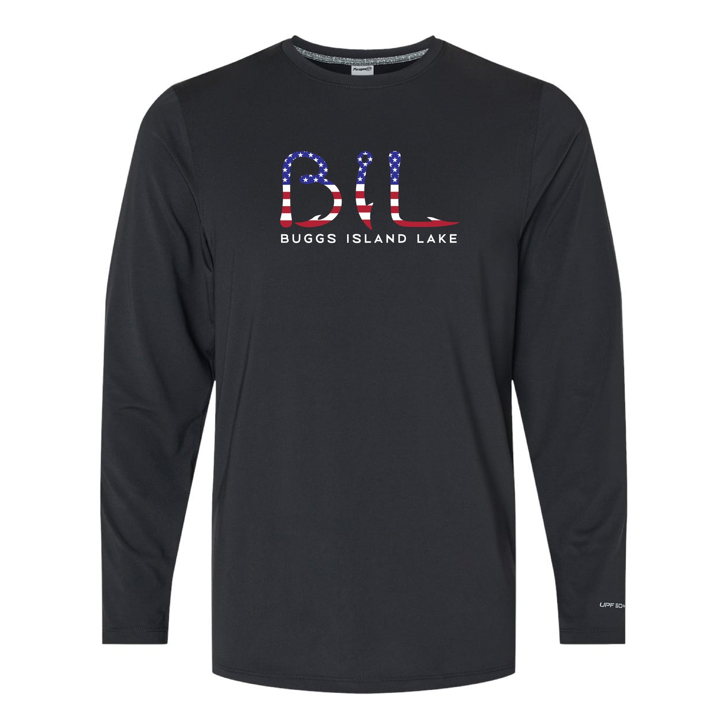 Buggs Island Lake - Unisex America Logo Performance Long Sleeve