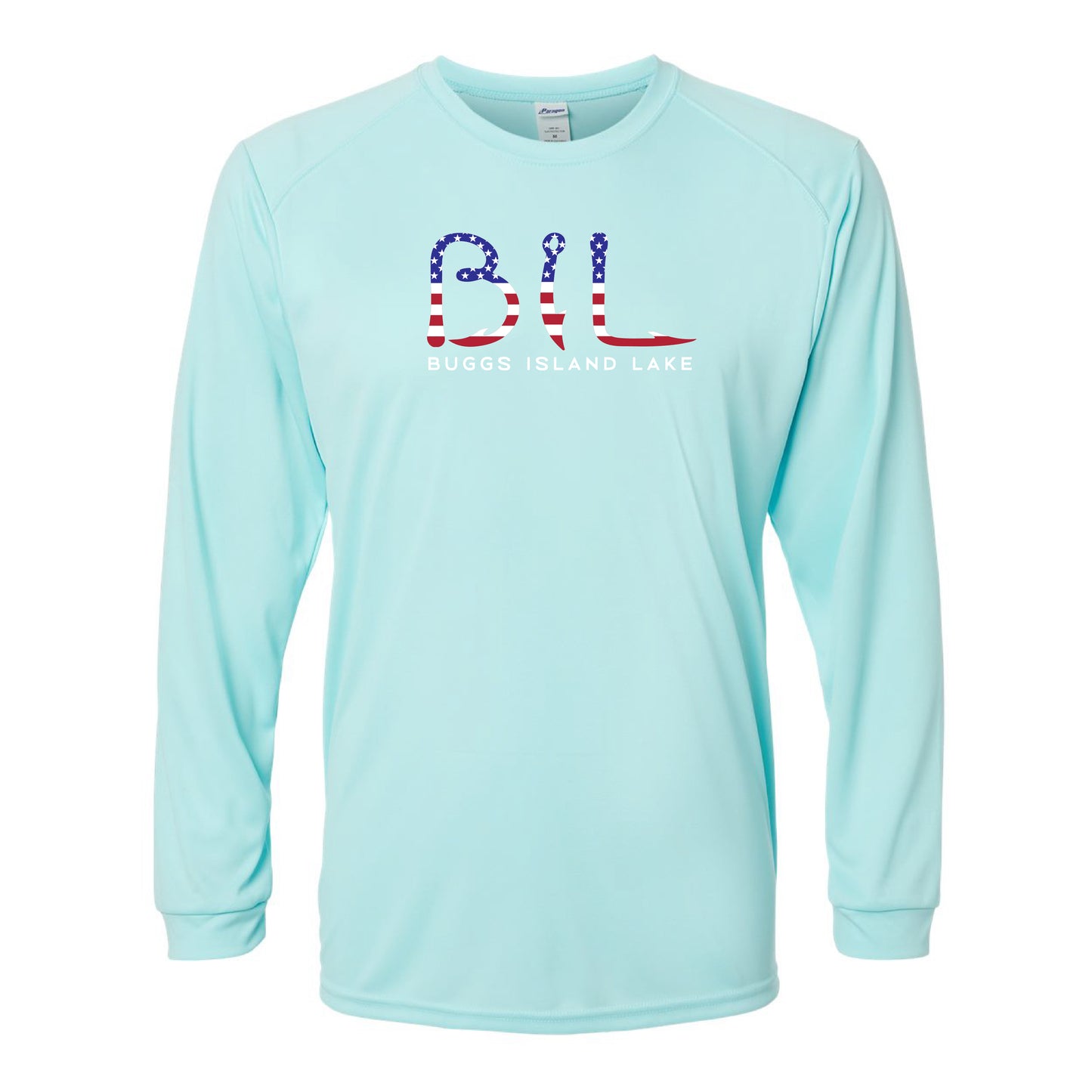 Buggs Island Lake - Unisex America Logo Performance Long Sleeve