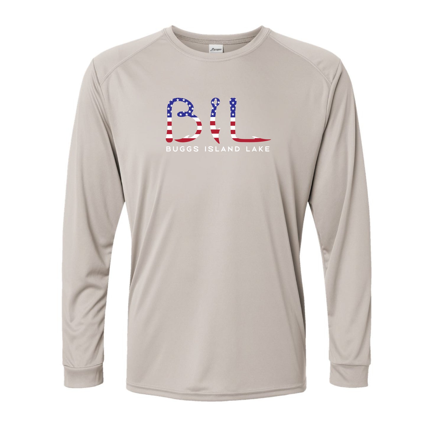 Buggs Island Lake - Unisex America Logo Performance Long Sleeve