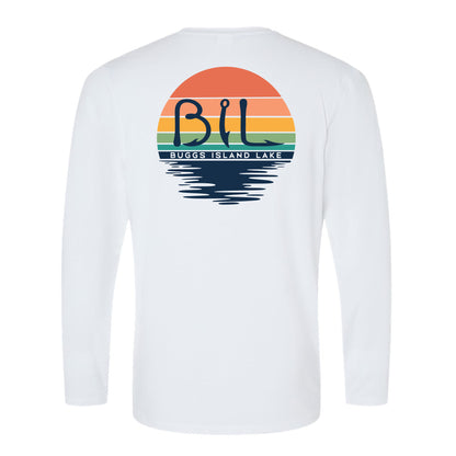 Buggs Island Lake Sunset - Unisex Performance Long Sleeve T-Shirt