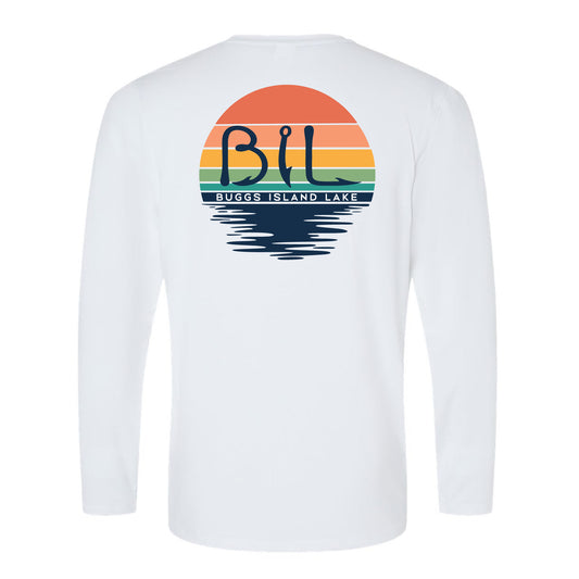 Buggs Island Lake Sunset - Unisex Performance Long Sleeve T-Shirt