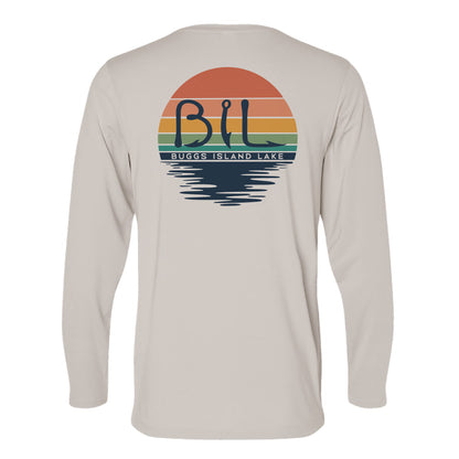 Buggs Island Lake Sunset - Unisex Performance Long Sleeve T-Shirt