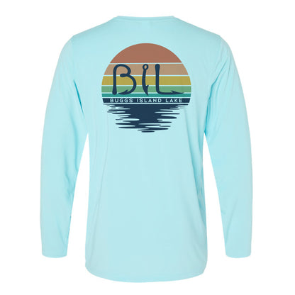 Buggs Island Lake Sunset - Unisex Performance Long Sleeve T-Shirt