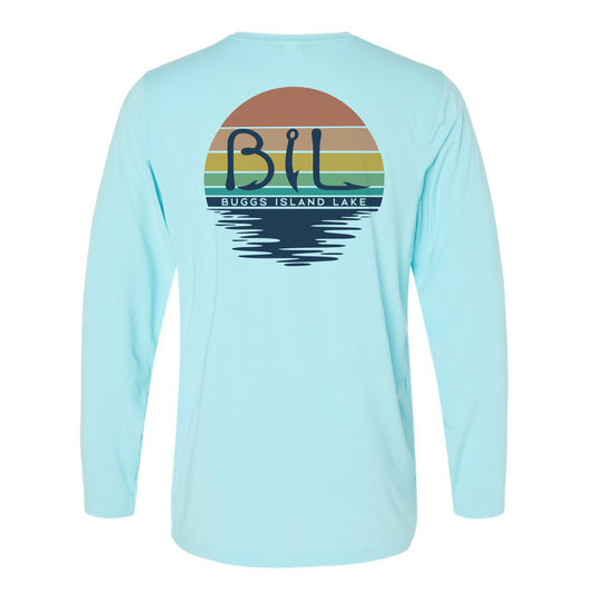 Buggs Island Lake Sunset - Unisex Performance Long Sleeve T-Shirt